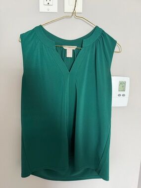 H&M Sleeveless V-Neck Camisole in Deep Teal